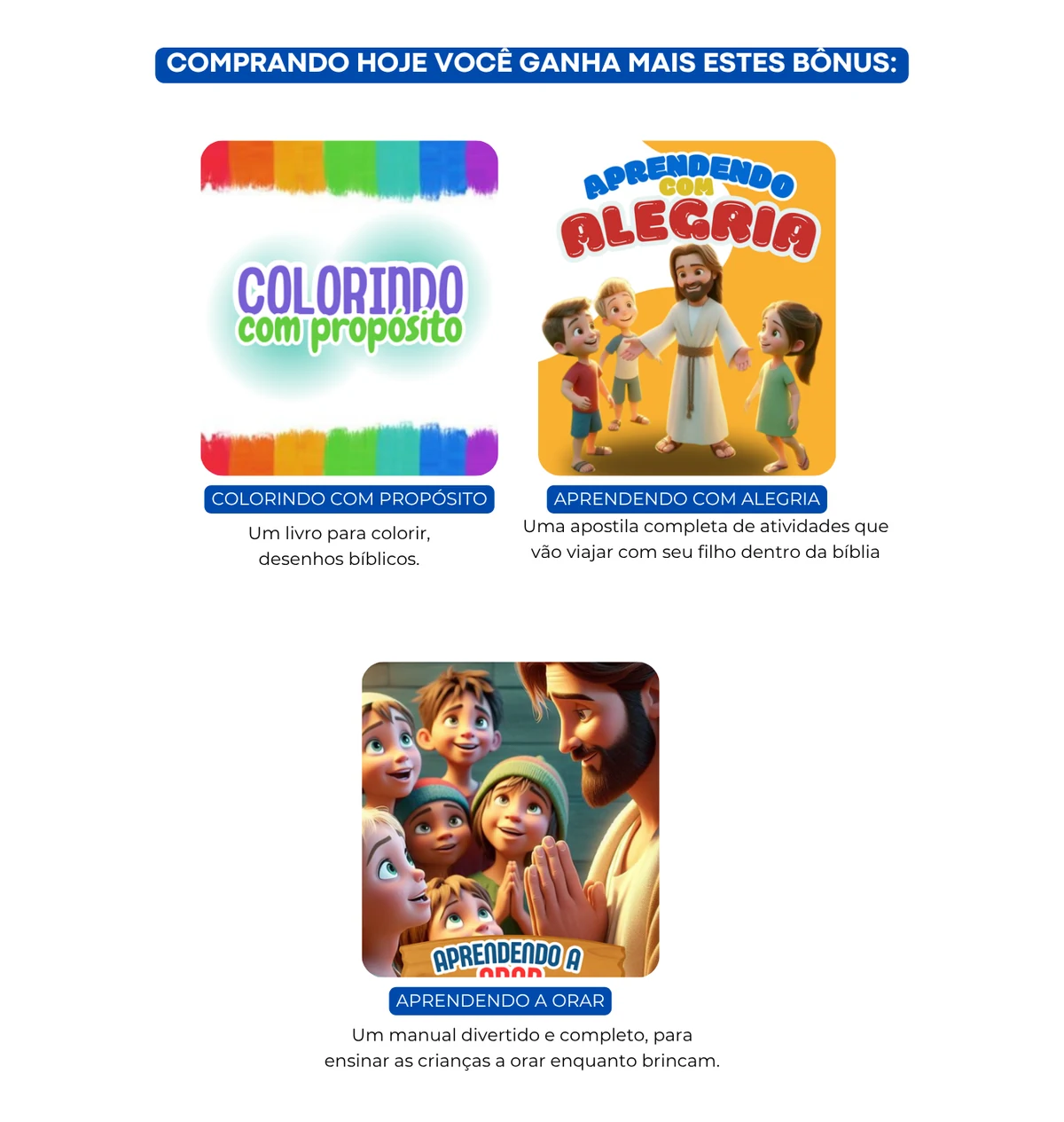 Bônus: Colorindo com Propósito, Aprendendo com Alegria e Aprendendo a Orar